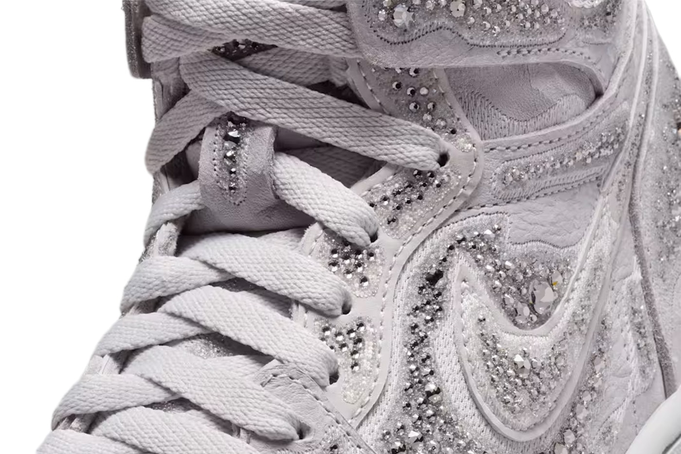 Swarovski Air Jordan 1 High OG Vast Gray HF6248-002 Release Info