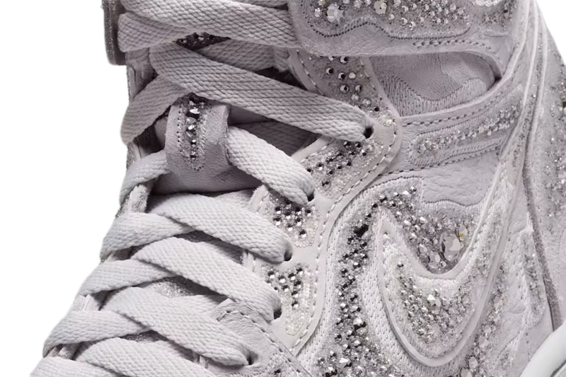 Swarovski Air Jordan 1 High OG Vast Gray HF6248-002 Release Info