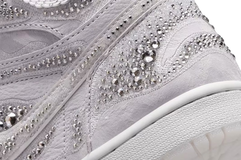 Swarovski Air Jordan 1 High OG Vast Gray HF6248-002 Release Info