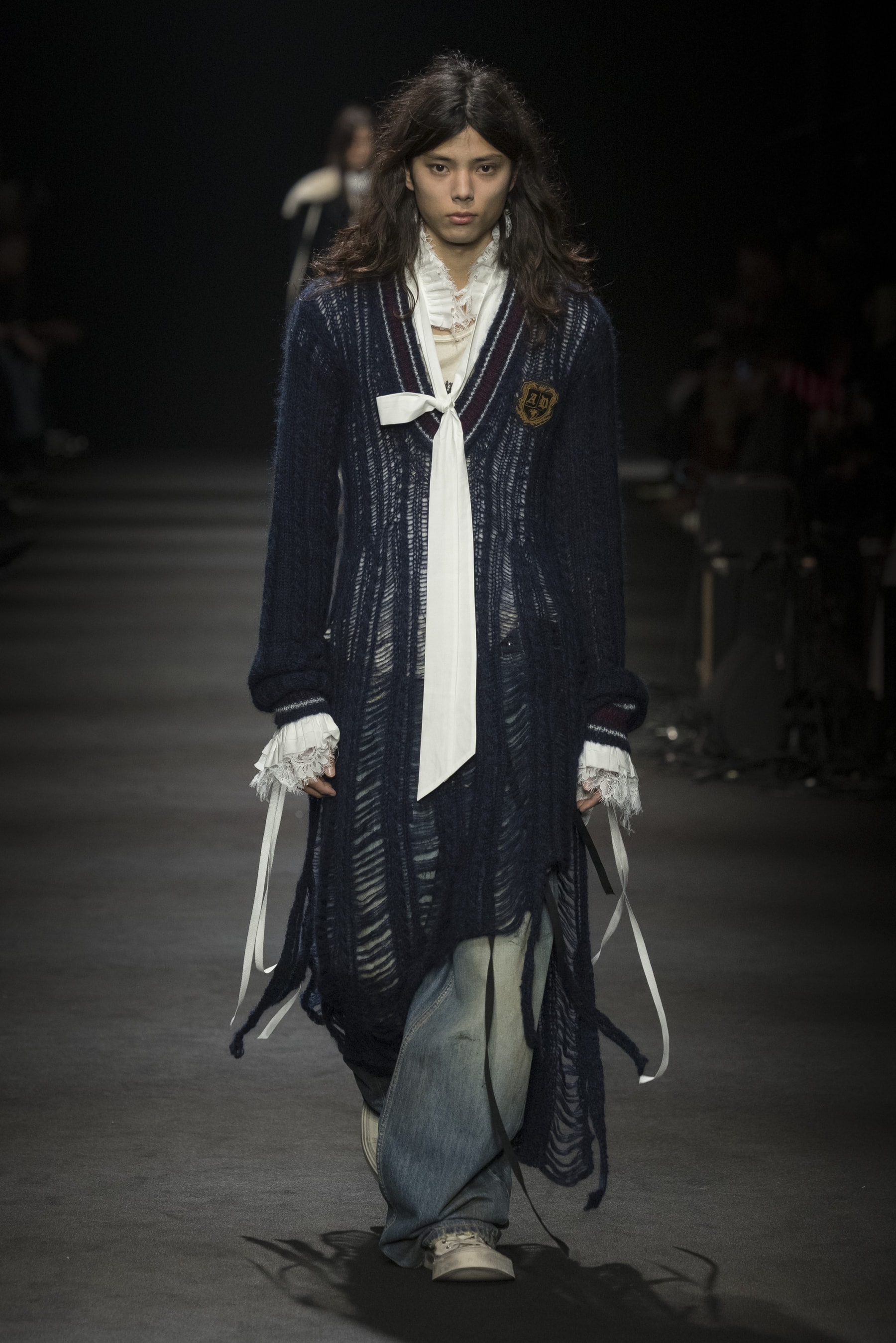 Ann Demeulemeester Fall/Winter 2026 “Dear Night Thoughts” Ann Demeulemeester FW26 Finds Solace in “Dear Night Thoughts” Runway Collection Paris Fashion Week Stefano Gallici