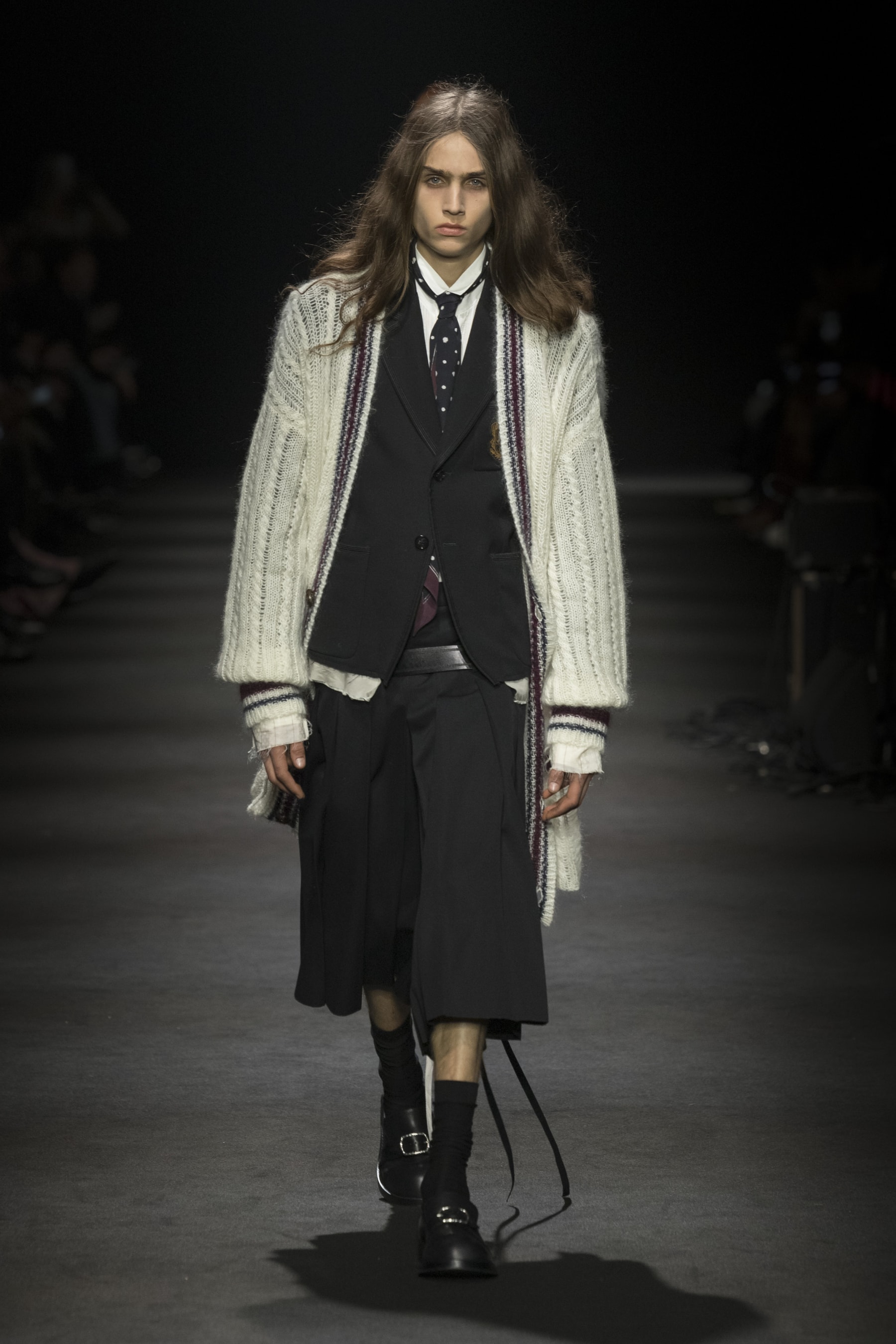 Ann Demeulemeester Fall/Winter 2026 “Dear Night Thoughts” Ann Demeulemeester FW26 Finds Solace in “Dear Night Thoughts” Runway Collection Paris Fashion Week Stefano Gallici