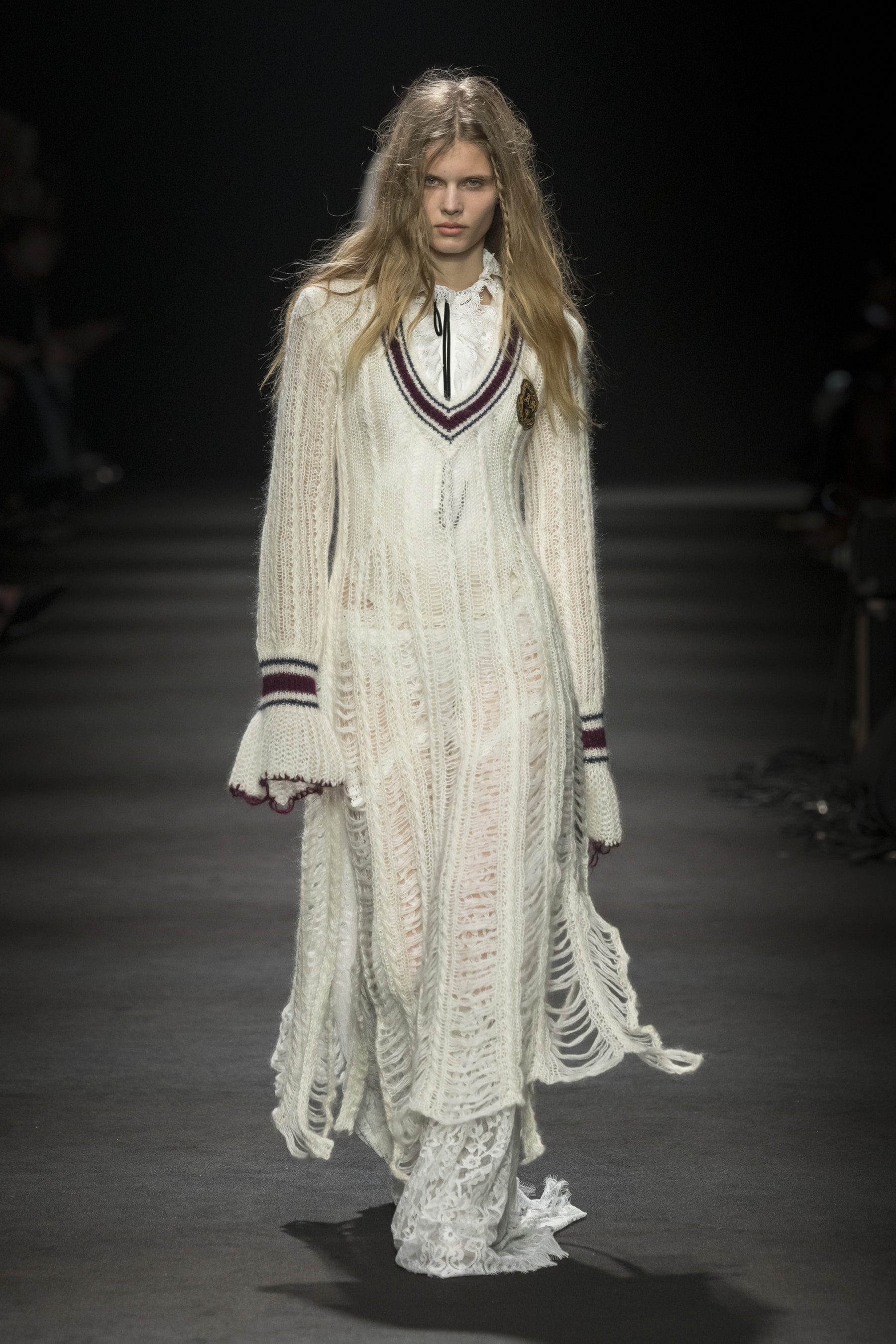 Ann Demeulemeester Fall/Winter 2026 “Dear Night Thoughts” Ann Demeulemeester FW26 Finds Solace in “Dear Night Thoughts” Runway Collection Paris Fashion Week Stefano Gallici