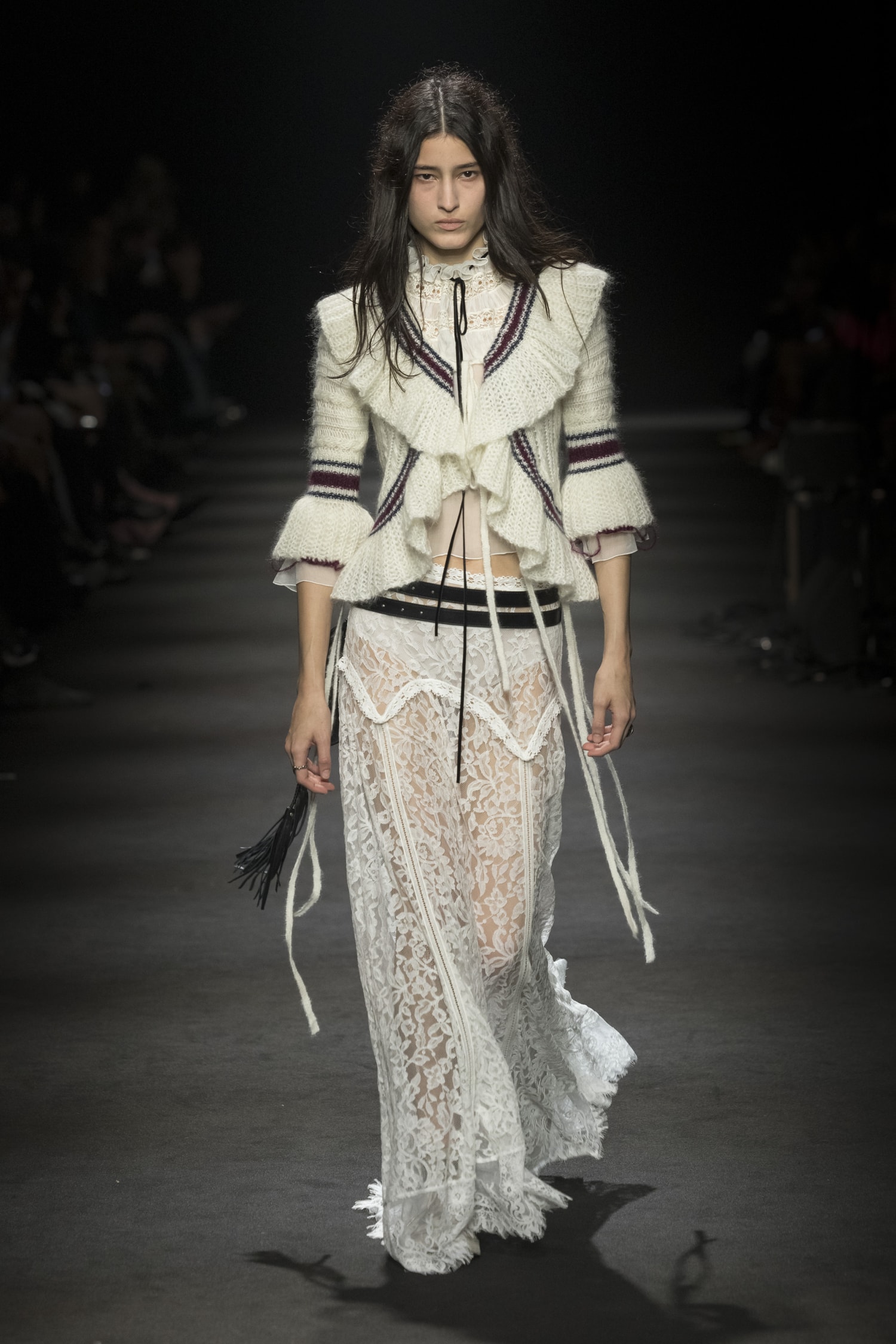 Ann Demeulemeester Fall/Winter 2026 “Dear Night Thoughts” Ann Demeulemeester FW26 Finds Solace in “Dear Night Thoughts” Runway Collection Paris Fashion Week Stefano Gallici