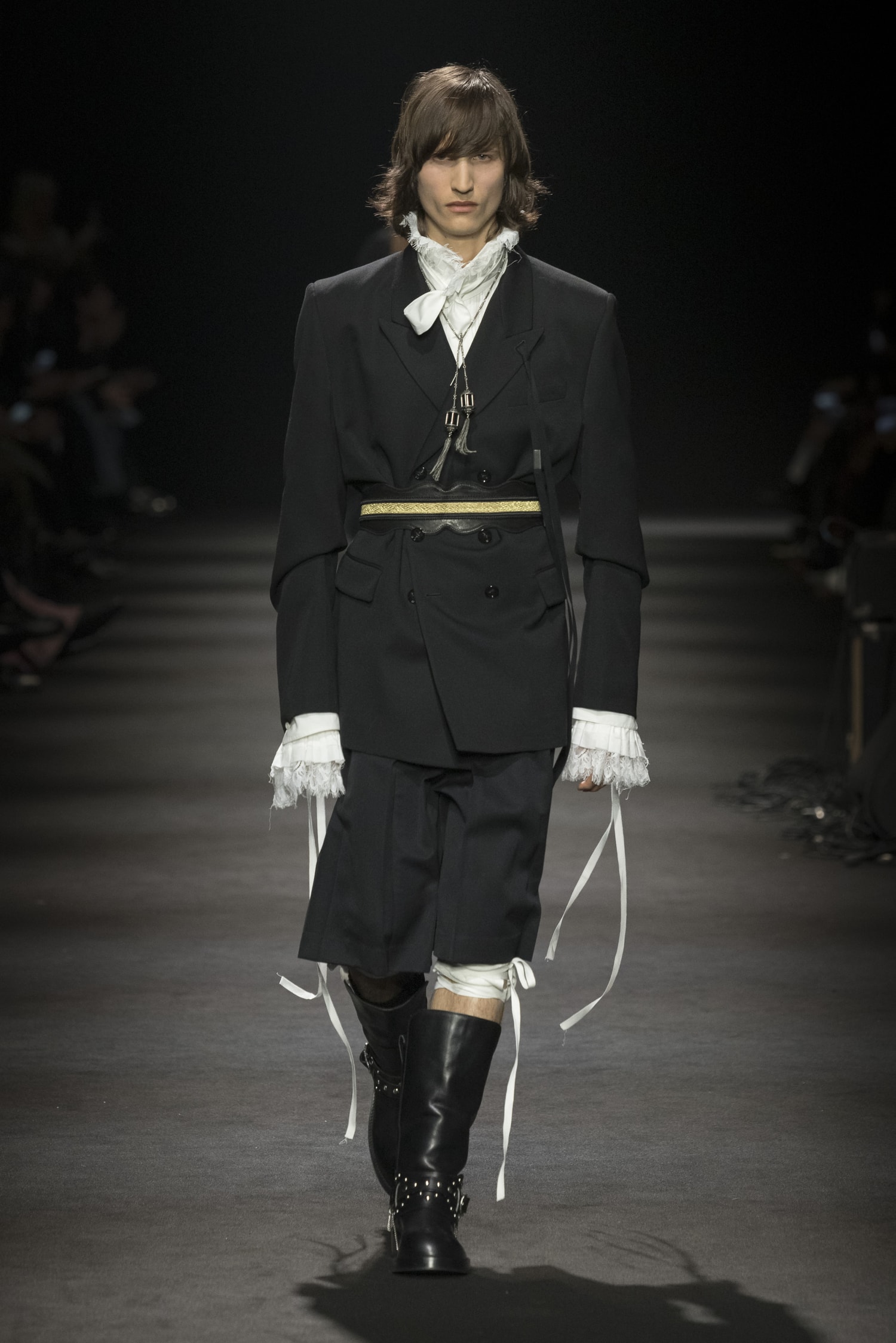 Ann Demeulemeester Fall/Winter 2026 “Dear Night Thoughts” Ann Demeulemeester FW26 Finds Solace in “Dear Night Thoughts” Runway Collection Paris Fashion Week Stefano Gallici
