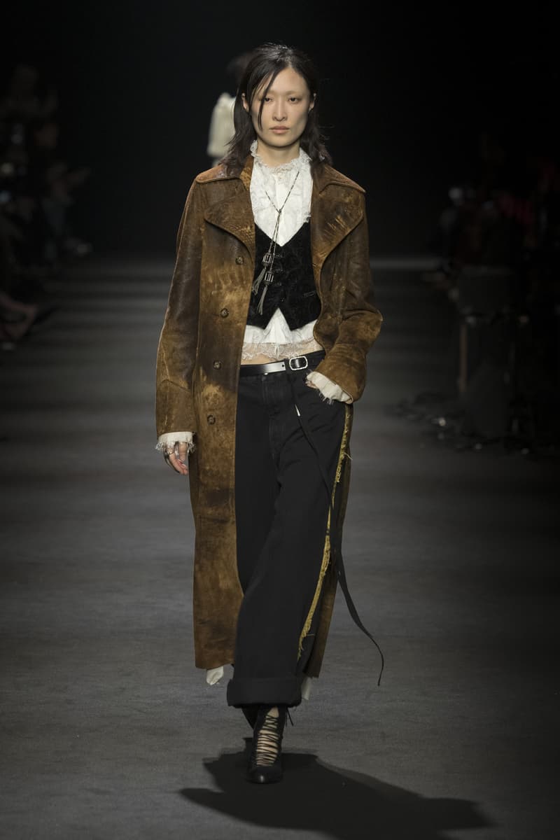 Ann Demeulemeester Fall/Winter 2026 “Dear Night Thoughts” Ann Demeulemeester FW26 Finds Solace in “Dear Night Thoughts” Runway Collection Paris Fashion Week Stefano Gallici