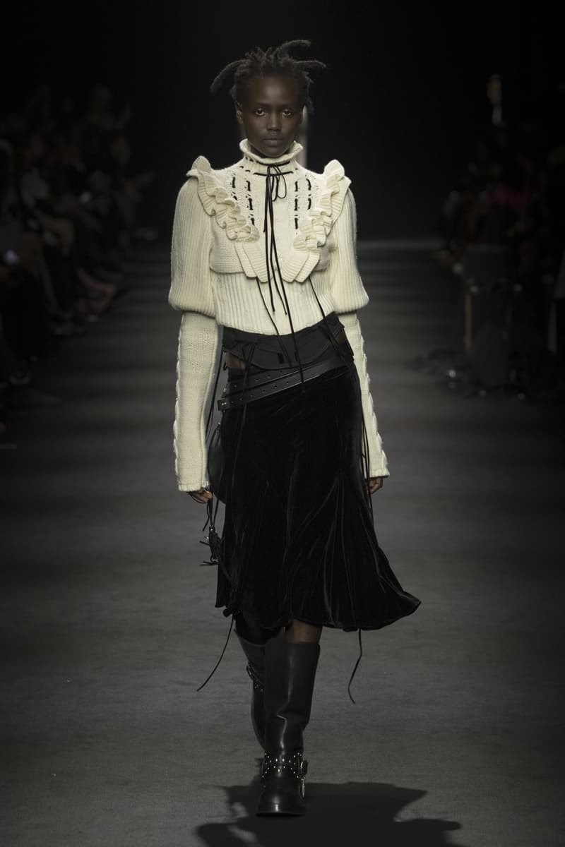 Ann Demeulemeester Fall/Winter 2026 “Dear Night Thoughts” Ann Demeulemeester FW26 Finds Solace in “Dear Night Thoughts” Runway Collection Paris Fashion Week Stefano Gallici