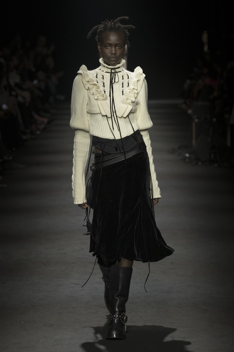 Ann Demeulemeester Fall/Winter 2026 “Dear Night Thoughts” Ann Demeulemeester FW26 Finds Solace in “Dear Night Thoughts” Runway Collection Paris Fashion Week Stefano Gallici