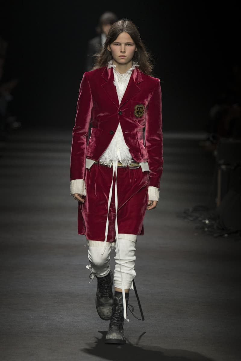 Ann Demeulemeester Fall/Winter 2026 “Dear Night Thoughts” Ann Demeulemeester FW26 Finds Solace in “Dear Night Thoughts” Runway Collection Paris Fashion Week Stefano Gallici