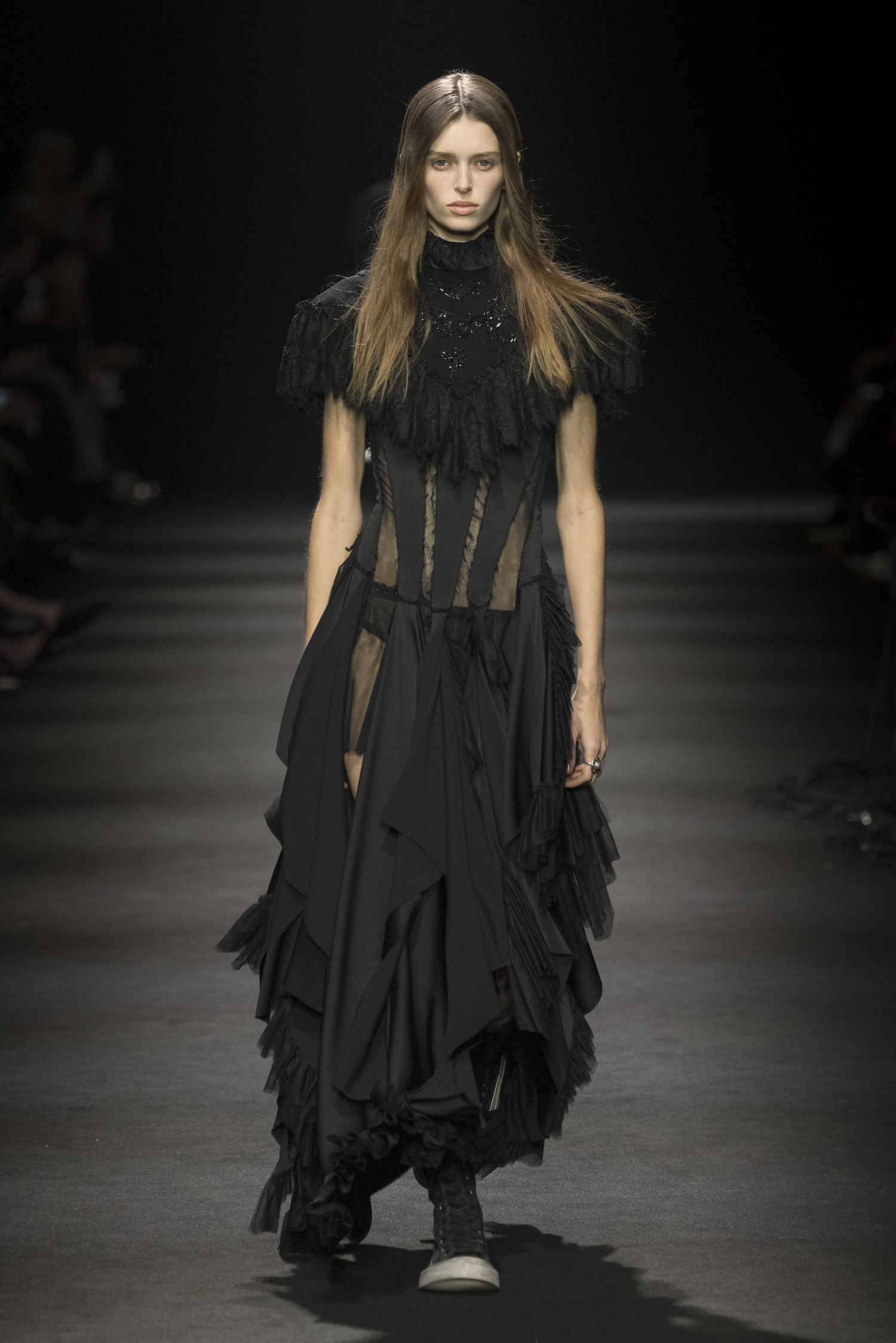 Ann Demeulemeester Fall/Winter 2026 “Dear Night Thoughts” Ann Demeulemeester FW26 Finds Solace in “Dear Night Thoughts” Runway Collection Paris Fashion Week Stefano Gallici