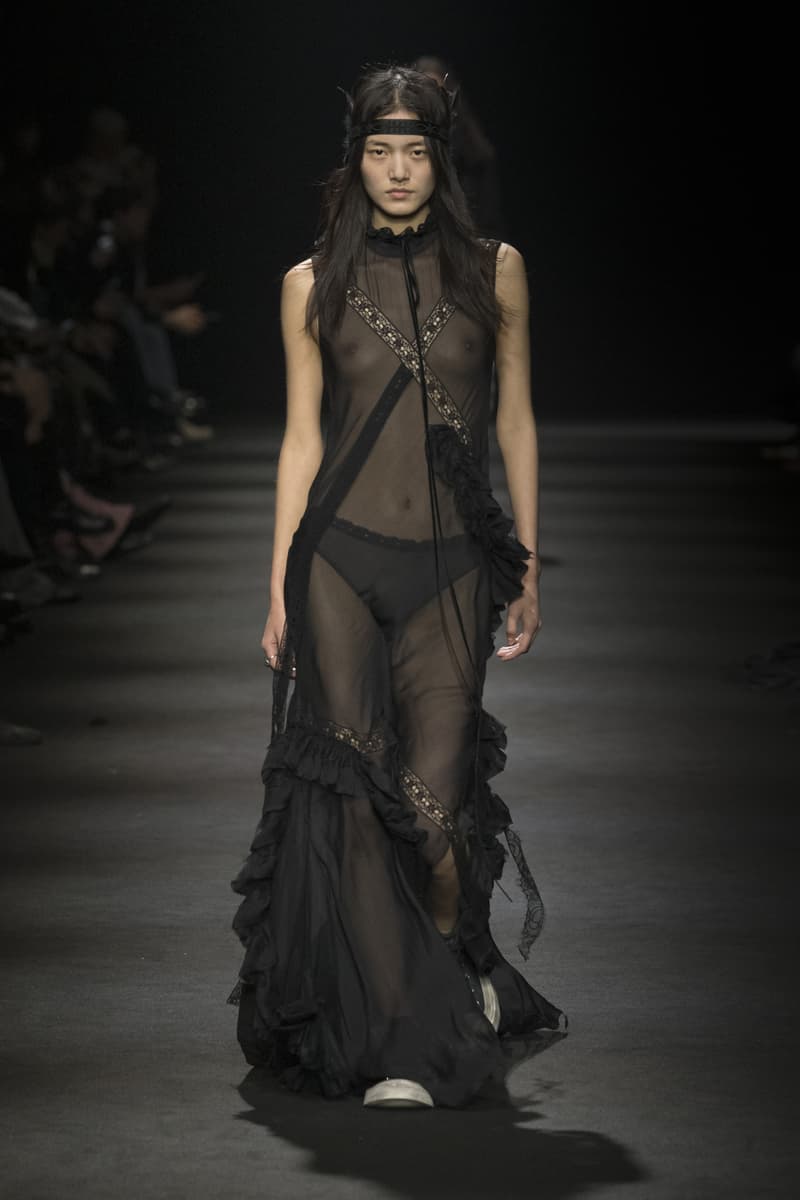 Ann Demeulemeester Fall/Winter 2026 “Dear Night Thoughts” Ann Demeulemeester FW26 Finds Solace in “Dear Night Thoughts” Runway Collection Paris Fashion Week Stefano Gallici