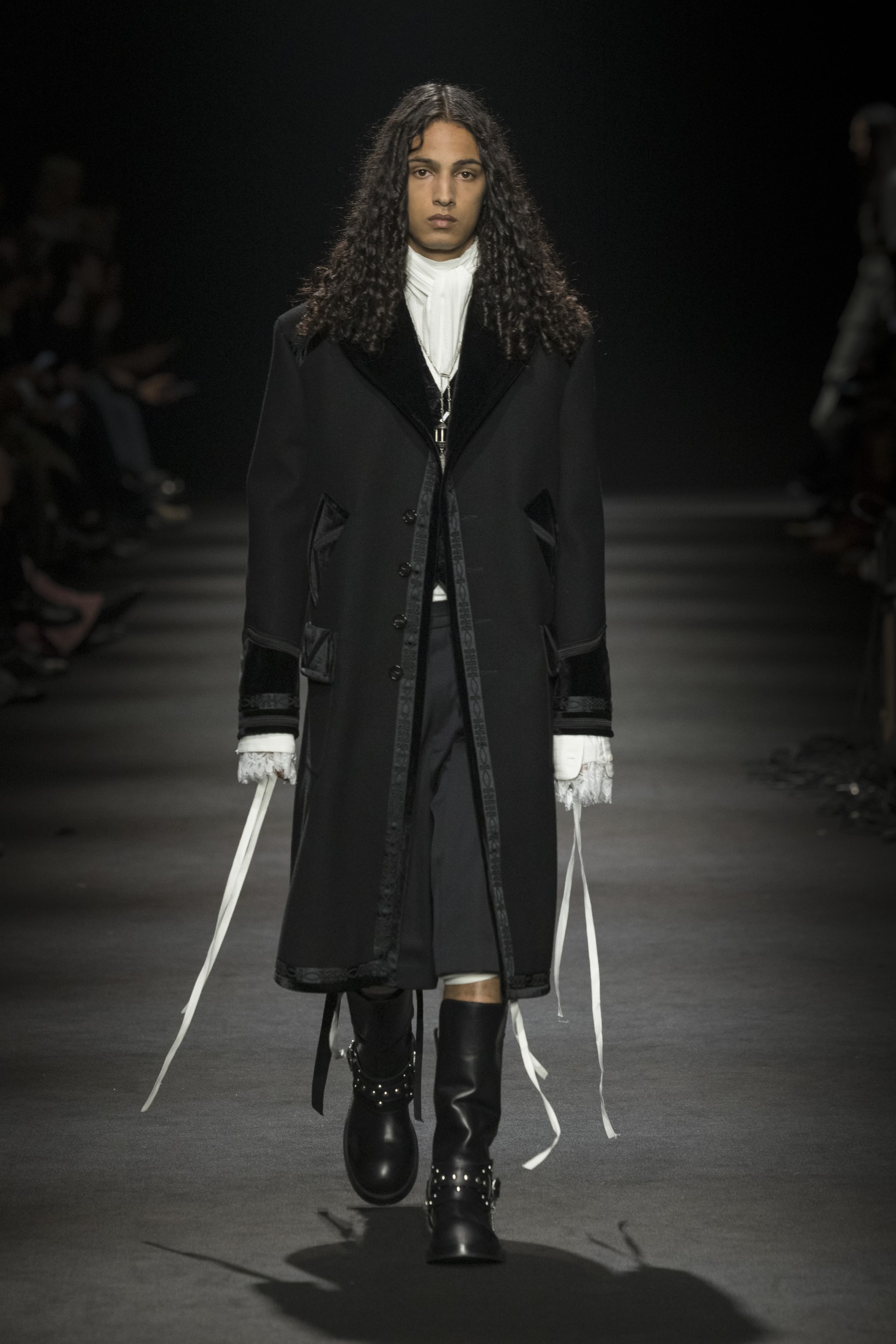 Ann Demeulemeester Fall/Winter 2026 “Dear Night Thoughts” Ann Demeulemeester FW26 Finds Solace in “Dear Night Thoughts” Runway Collection Paris Fashion Week Stefano Gallici