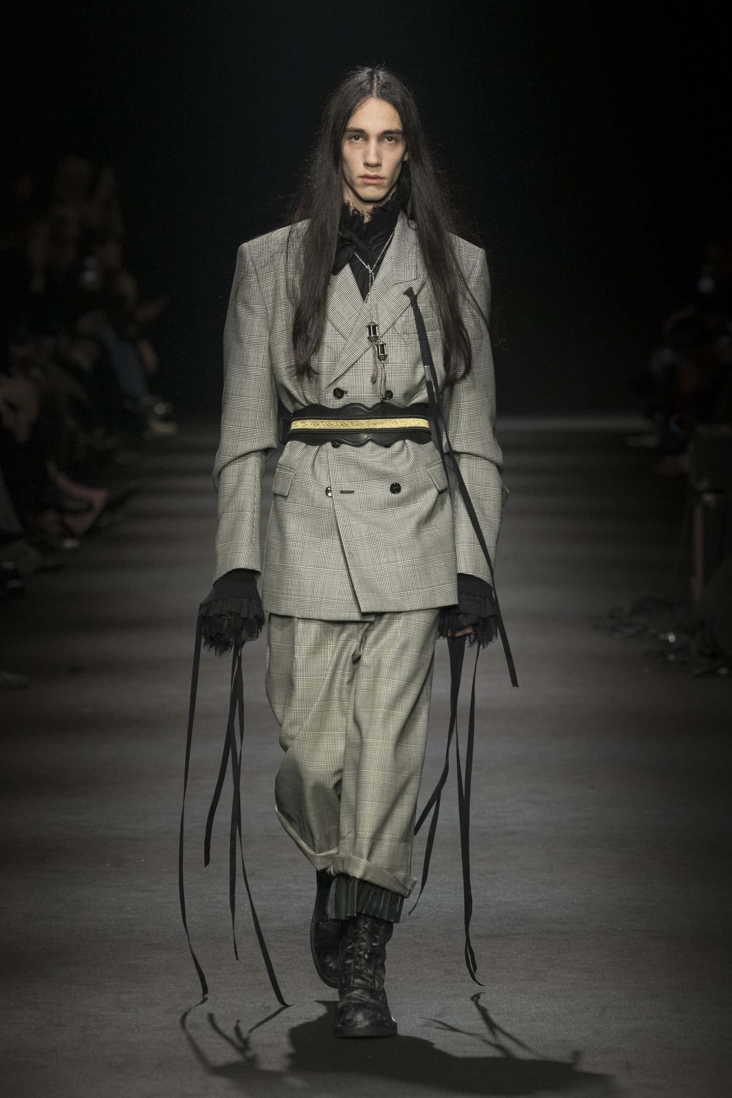 Ann Demeulemeester Fall/Winter 2026 “Dear Night Thoughts” Ann Demeulemeester FW26 Finds Solace in “Dear Night Thoughts” Runway Collection Paris Fashion Week Stefano Gallici