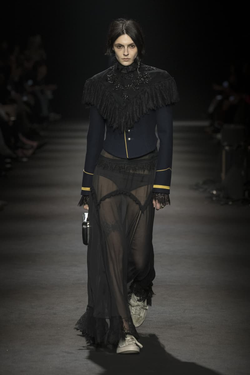Ann Demeulemeester Fall/Winter 2026 “Dear Night Thoughts” Ann Demeulemeester FW26 Finds Solace in “Dear Night Thoughts” Runway Collection Paris Fashion Week Stefano Gallici