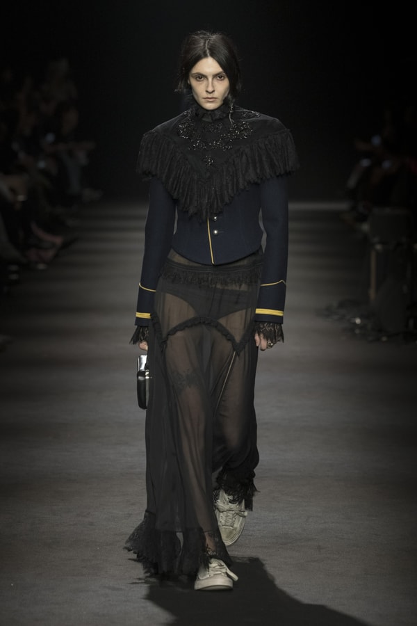 Ann Demeulemeester Fall/Winter 2026 “Dear Night Thoughts” Ann Demeulemeester FW26 Finds Solace in “Dear Night Thoughts” Runway Collection Paris Fashion Week Stefano Gallici