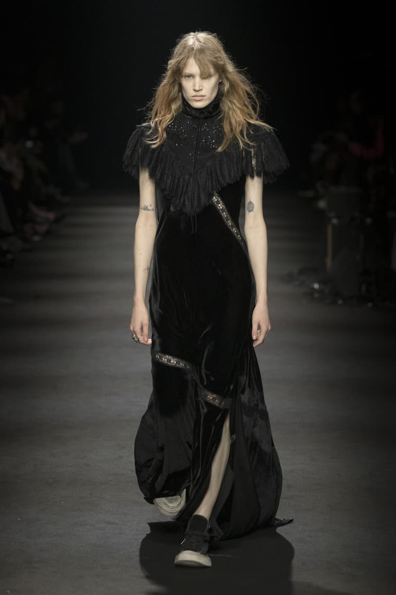 Ann Demeulemeester Fall/Winter 2026 “Dear Night Thoughts” Ann Demeulemeester FW26 Finds Solace in “Dear Night Thoughts” Runway Collection Paris Fashion Week Stefano Gallici