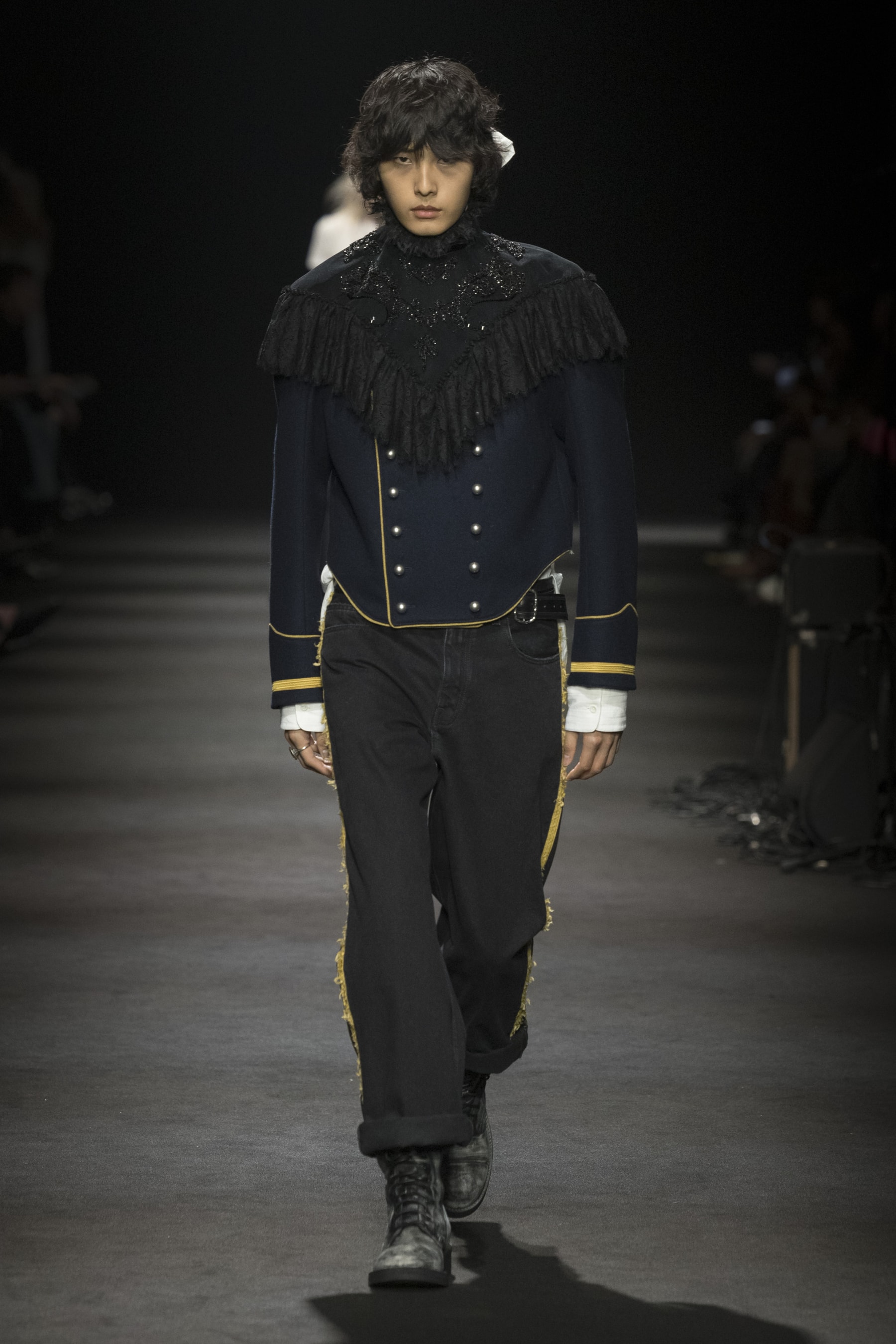 Ann Demeulemeester Fall/Winter 2026 “Dear Night Thoughts” Ann Demeulemeester FW26 Finds Solace in “Dear Night Thoughts” Runway Collection Paris Fashion Week Stefano Gallici