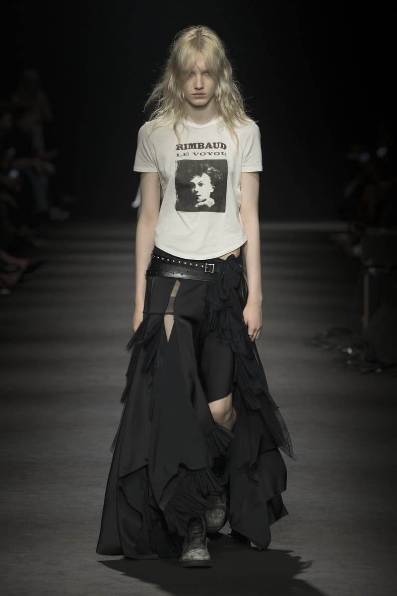 Ann Demeulemeester Fall/Winter 2026 “Dear Night Thoughts” Ann Demeulemeester FW26 Finds Solace in “Dear Night Thoughts” Runway Collection Paris Fashion Week Stefano Gallici