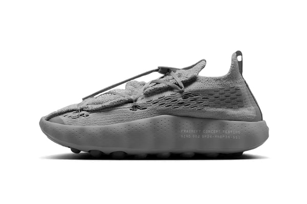 fragment design x Nike Mind 002 "Particle Grey" IQ8504-001 hiroshi fujiwara swoosh collaboration release info