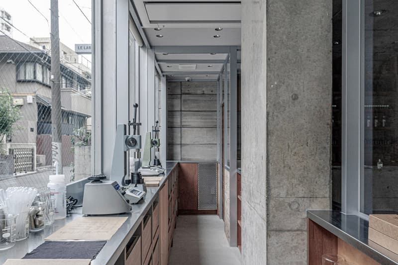 Schemata Architects Reimagines Le Labo's Tokyo Flagship With Tactile Wood and Concrete design craft perfume 