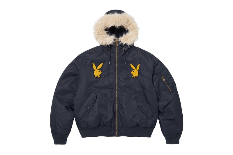 Supreme Teases Return of Playboy Collaboration for SS26 spring summer 2026 alpha industries trucker hats accessories jersey