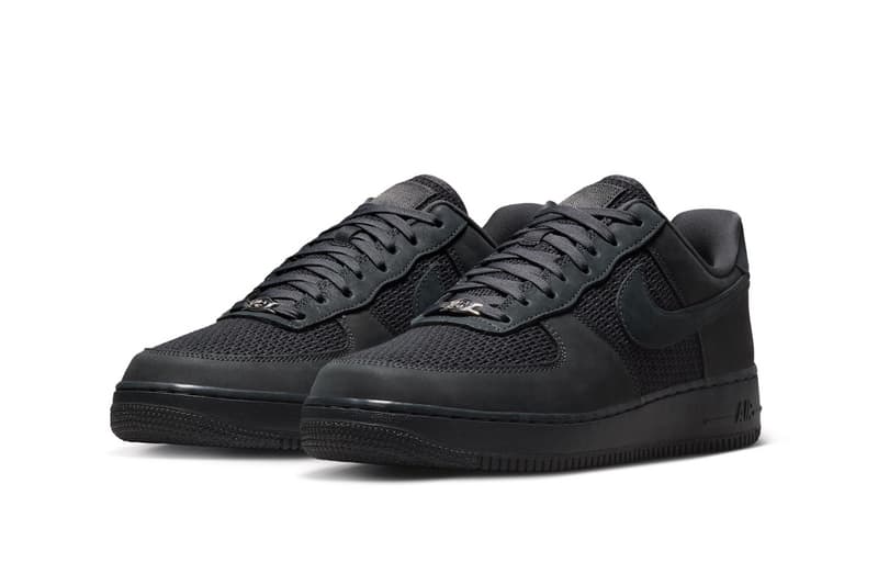 Nike Air Force 1 Low Woven “Anthracite” II9807-001 Release Info af1 sneaker af1 lowNike Gives the Air Force 1 Low Woven a Stealthy "Anthracite" Makeover