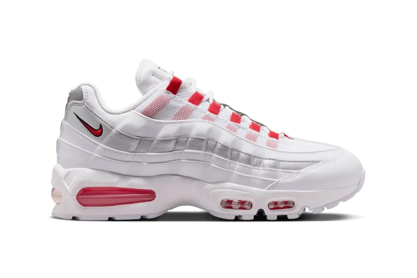 Nike Air Max 95 "England" IQ0176-100 Release Info Nike Celebrates Football Culture With the Air Max 95 "England" White/Speed Red-Metallic Silver-Obsidian