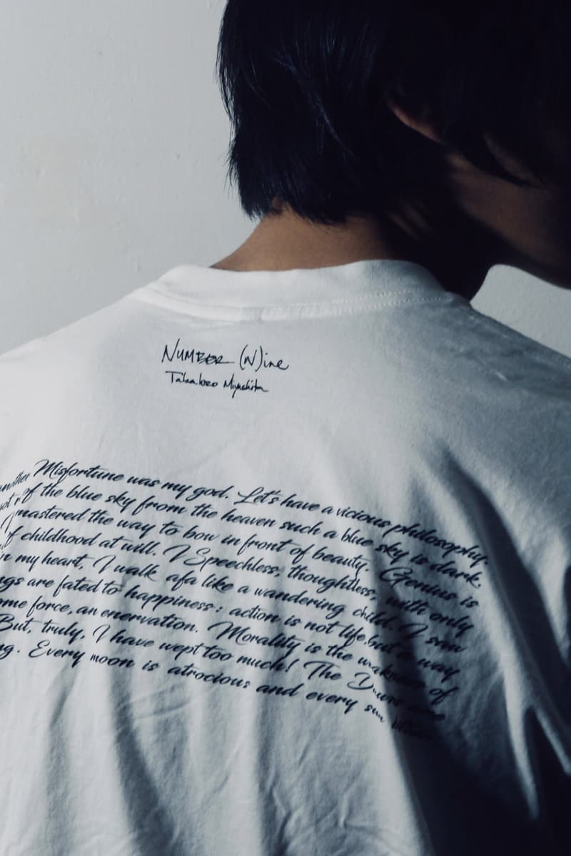 Number (N)ine Relaunch T-shirt Capsule Release Info