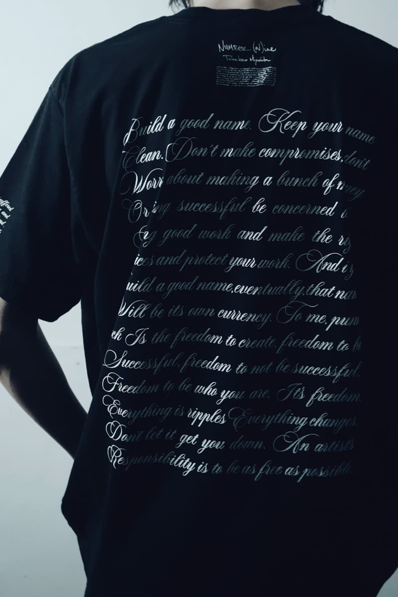 Number (N)ine Relaunch T-shirt Capsule Release Info