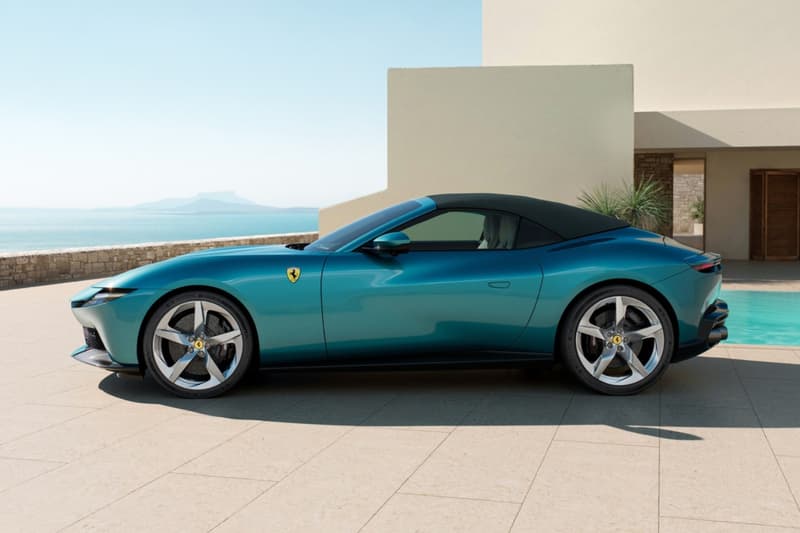 Ferrari Amalfi Spider rosso tramonto verde costiera Reveal Release Info