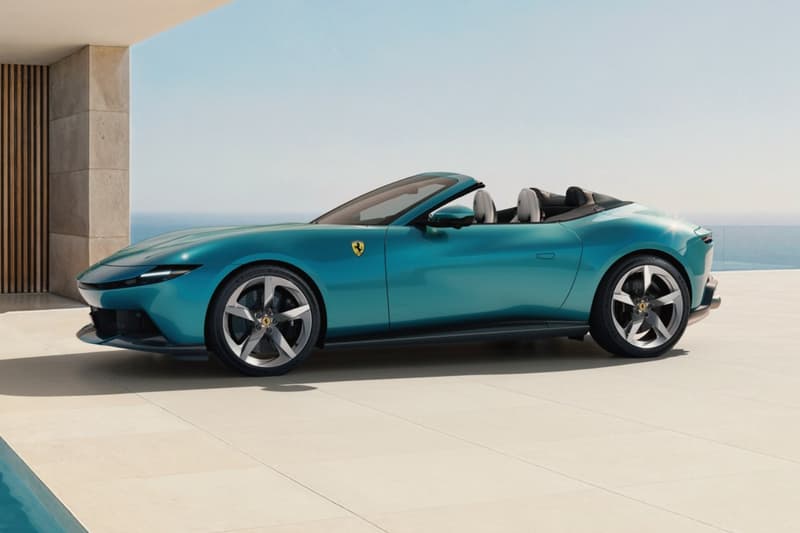 Ferrari Amalfi Spider rosso tramonto verde costiera Reveal Release Info