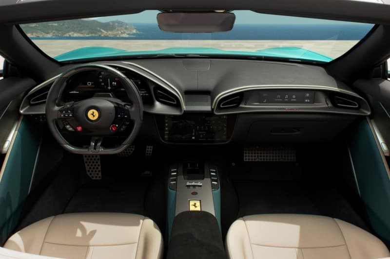 Ferrari Amalfi Spider rosso tramonto verde costiera Reveal Release Info