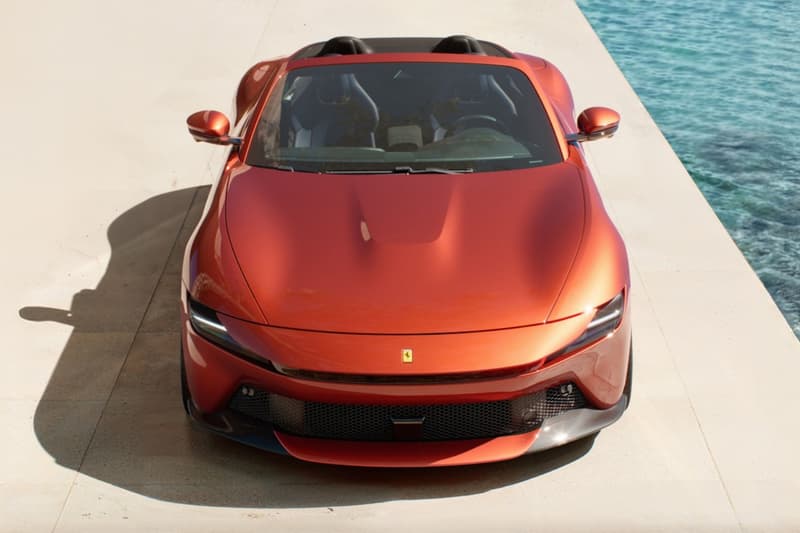 Ferrari Amalfi Spider rosso tramonto verde costiera Reveal Release Info