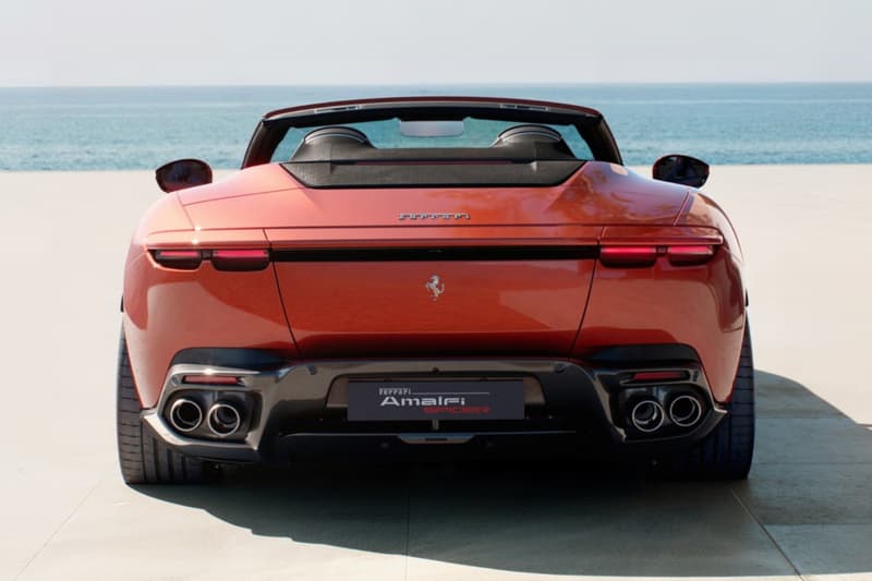 Ferrari Amalfi Spider rosso tramonto verde costiera Reveal Release Info