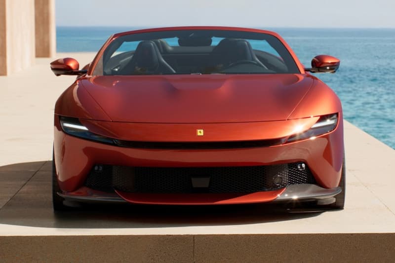 Ferrari Amalfi Spider rosso tramonto verde costiera Reveal Release Info