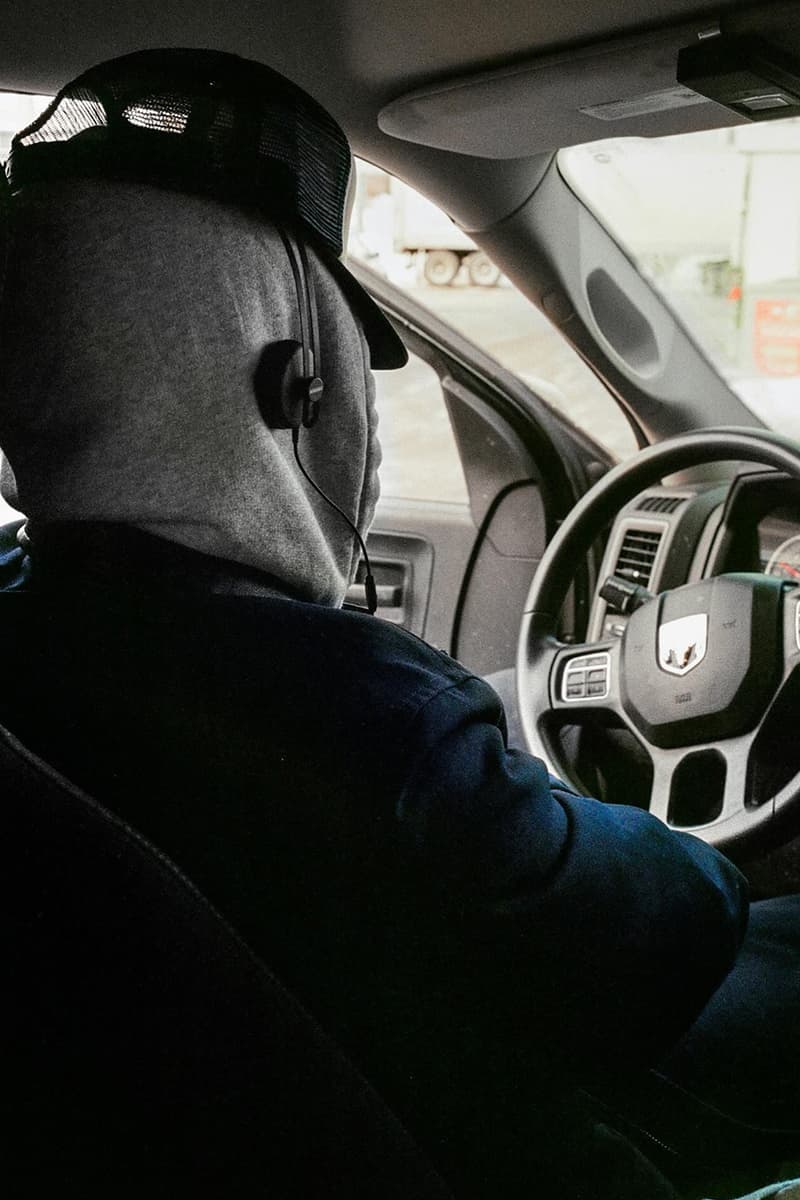 JJJJound Drops Spring 2026 Workwear Collection week 11 navy chore barn jacket carpenter pants carpenter shorts trucker hats