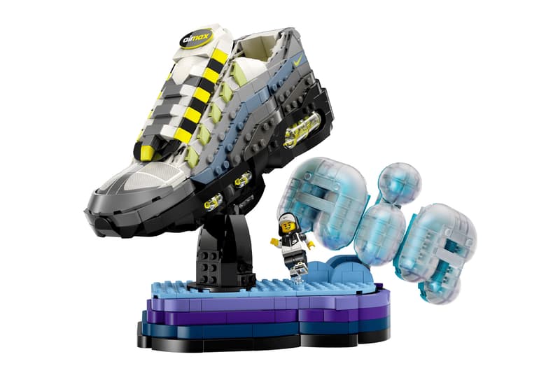 LEGO Nike Air Max 95 "Neon" Brick Set Release Info swoosh air max day build