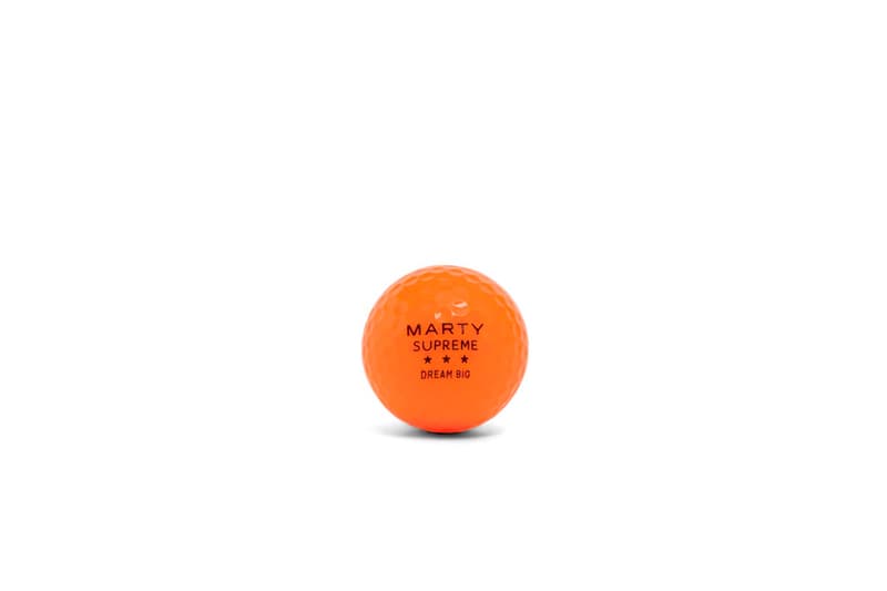 A24 Drops a Full Roster of Orange 'Marty Supreme' Sports Balls basketball soccer ball hockey puck golf ball tennis ball baseball ping pong