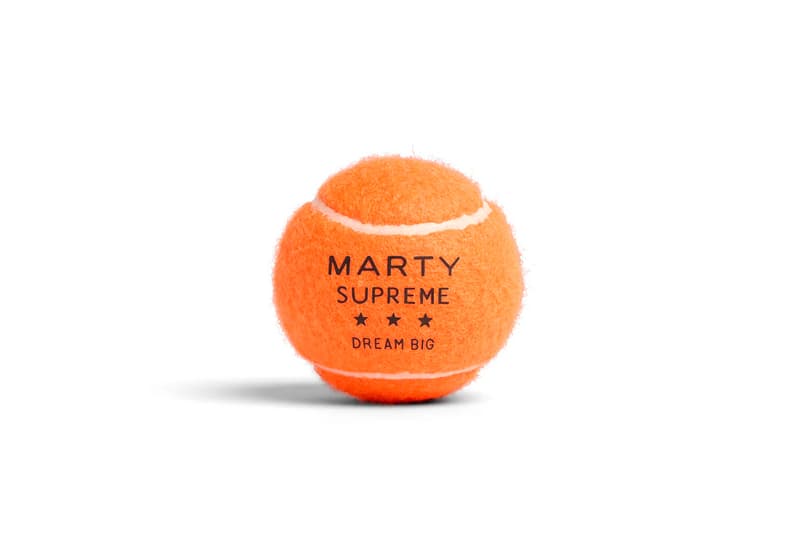 A24 Drops a Full Roster of Orange 'Marty Supreme' Sports Balls basketball soccer ball hockey puck golf ball tennis ball baseball ping pong