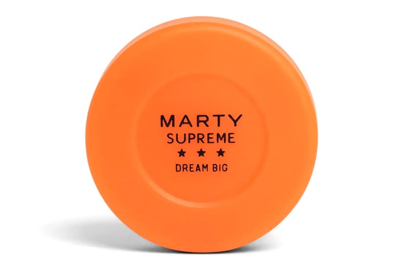 A24 Drops a Full Roster of Orange 'Marty Supreme' Sports Balls basketball soccer ball hockey puck golf ball tennis ball baseball ping pong