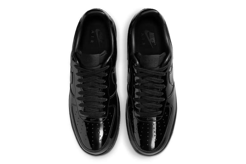 Nike Air Force 1 Low Black Patent IV2857-010 Official Images