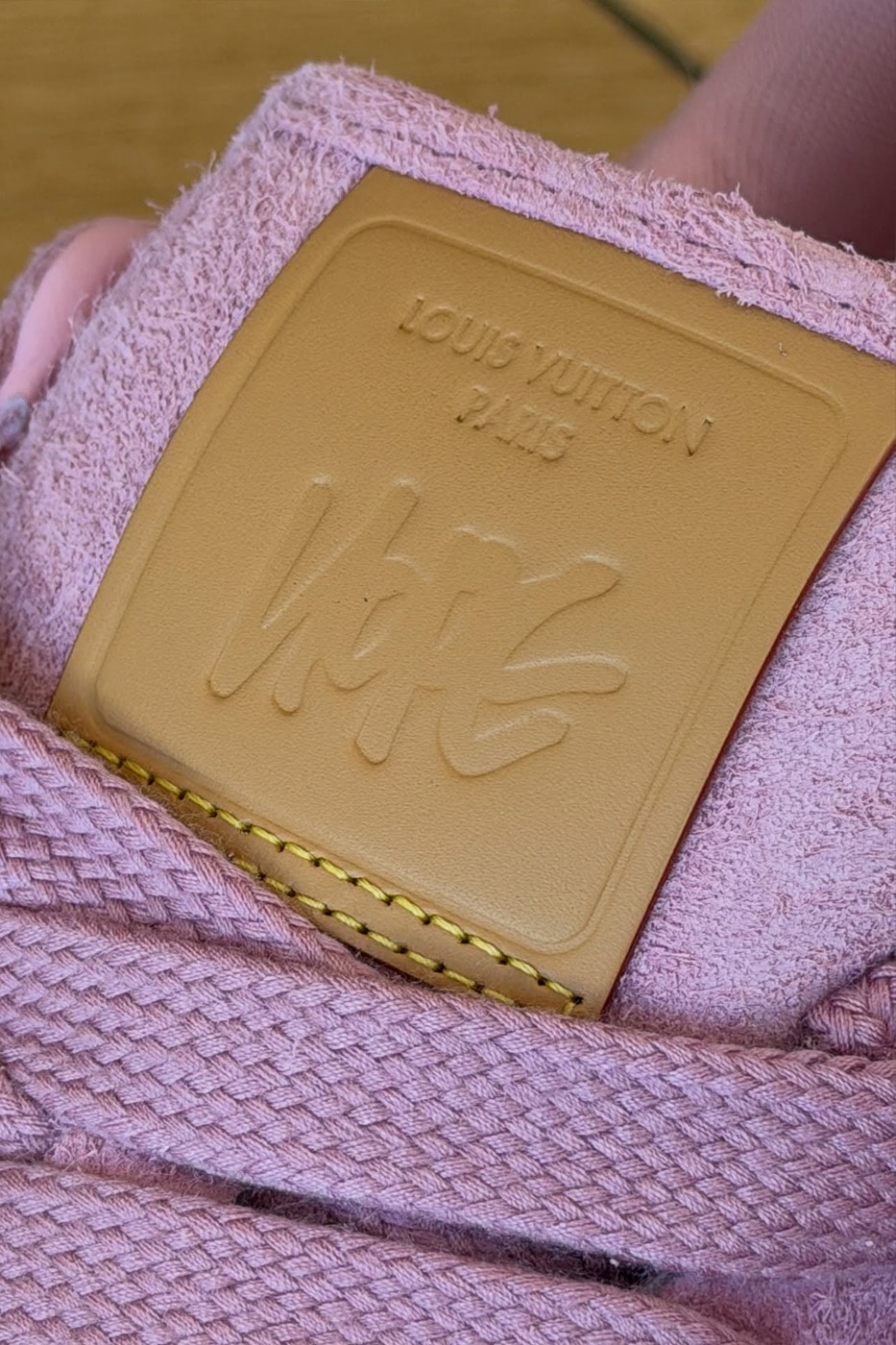 J-hope Louis Vuitton LV BUTTERSOFT Rose Pink  BTS Collaboration Sneaker First Look Pharrell Williams