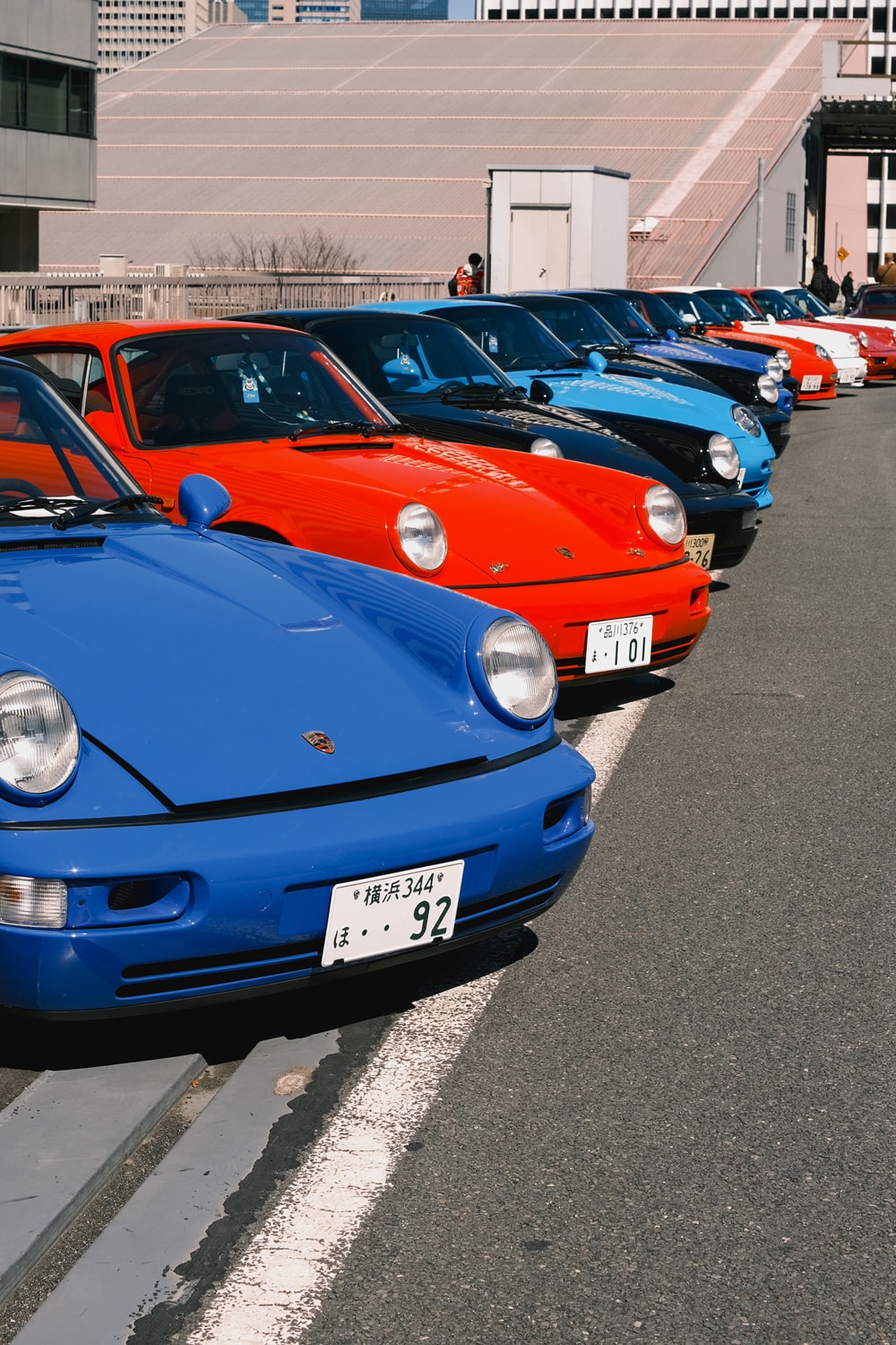 Luftgekühlt 2026 Tokyo Japan Event Recap Porsche Porsches on a Highway Expressway Ginza Parked Takeover