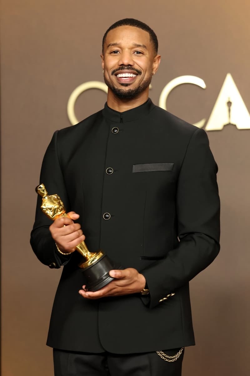 Wrist Check Michael B. Jordan Piaget 9297 Yellow Gold Diamond Dial center vintage timepiece 2026 Oscars 98th Academy Awards