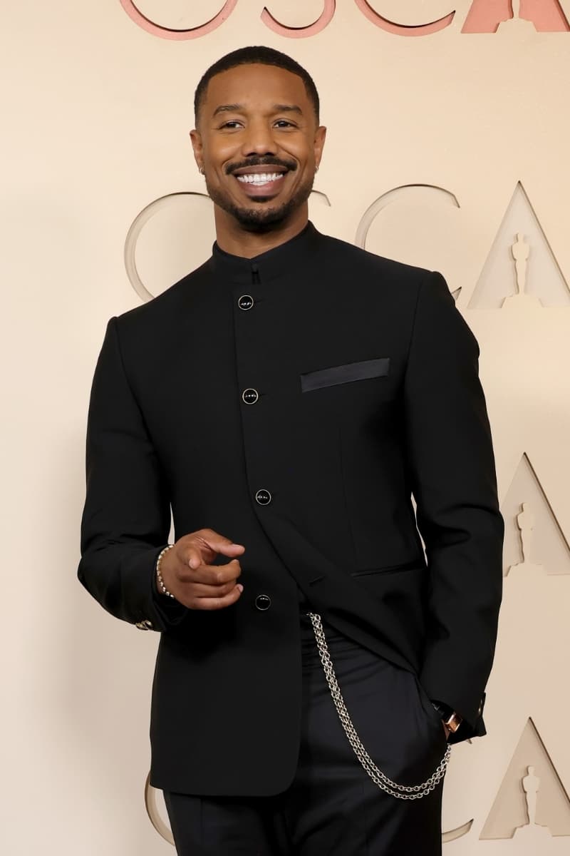 Wrist Check Michael B. Jordan Piaget 9297 Yellow Gold Diamond Dial center vintage timepiece 2026 Oscars 98th Academy Awards
