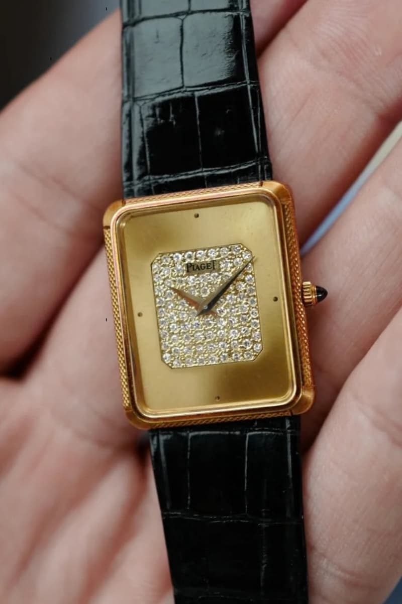 Wrist Check Michael B. Jordan Piaget 9297 Yellow Gold Diamond Dial center vintage timepiece 2026 Oscars 98th Academy Awards