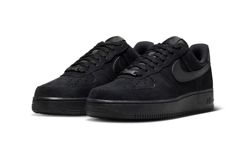  Nike Air Force 1 Low Suede Metallic triple black linen suede IO4833-201 IO4833-004 Pack Official Images