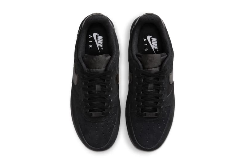  Nike Air Force 1 Low Suede Metallic triple black linen suede IO4833-201 IO4833-004 Pack Official Images