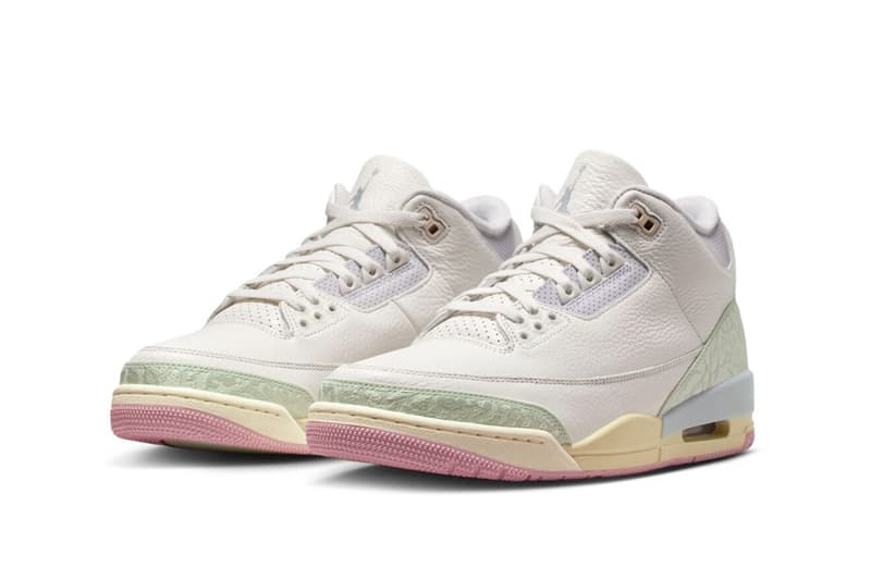 Air Jordan 3 "Spring Is in the Air" Release Info easter Sail/Aura-Iced Carmine-Jade Aura IF4396-100 jordan brand pastel colors