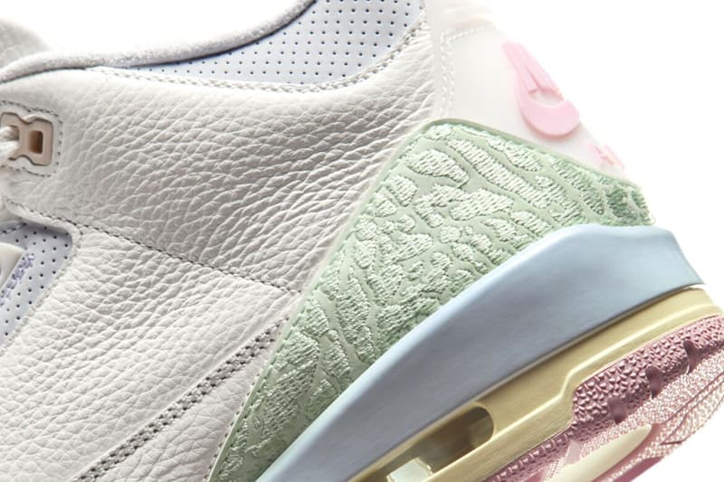 Air Jordan 3 "Spring Is in the Air" Release Info easter Sail/Aura-Iced Carmine-Jade Aura IF4396-100 jordan brand pastel colors