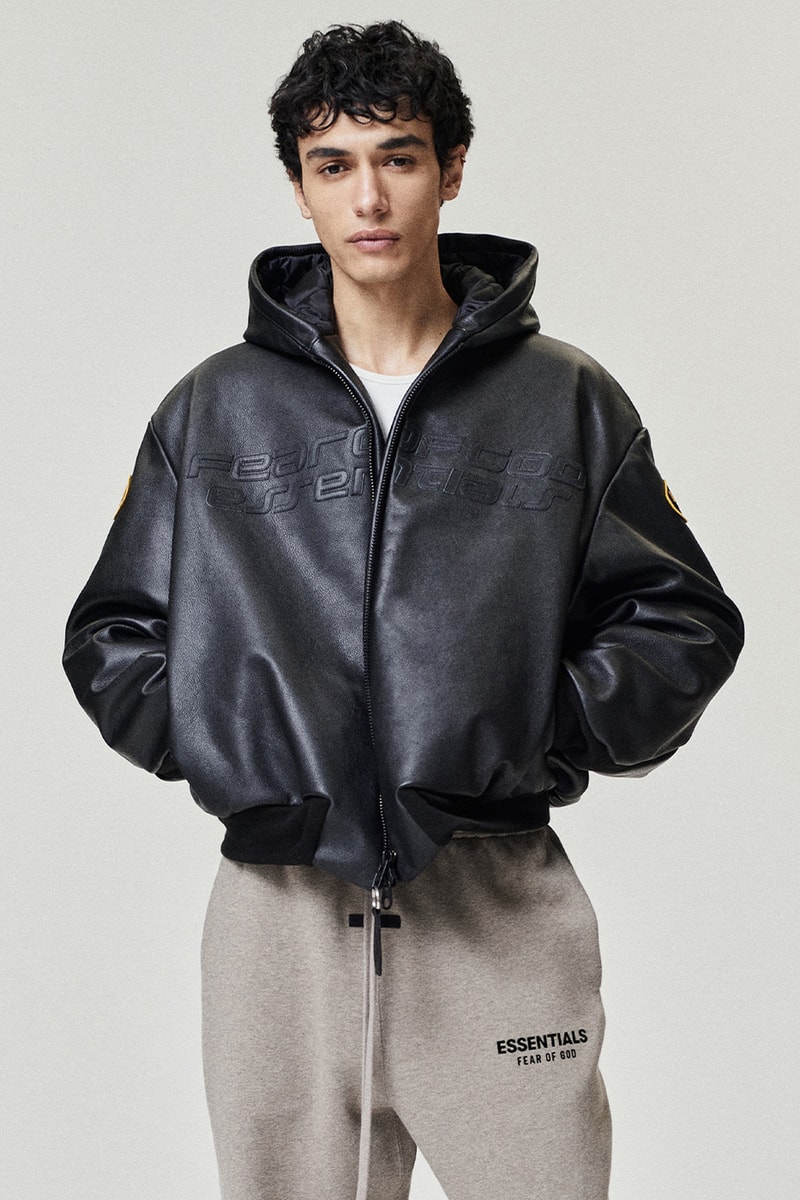 Fear of God and Vanson Leathers Unveil a Limited-Edition Hooded Bomber collaboration release info jacket